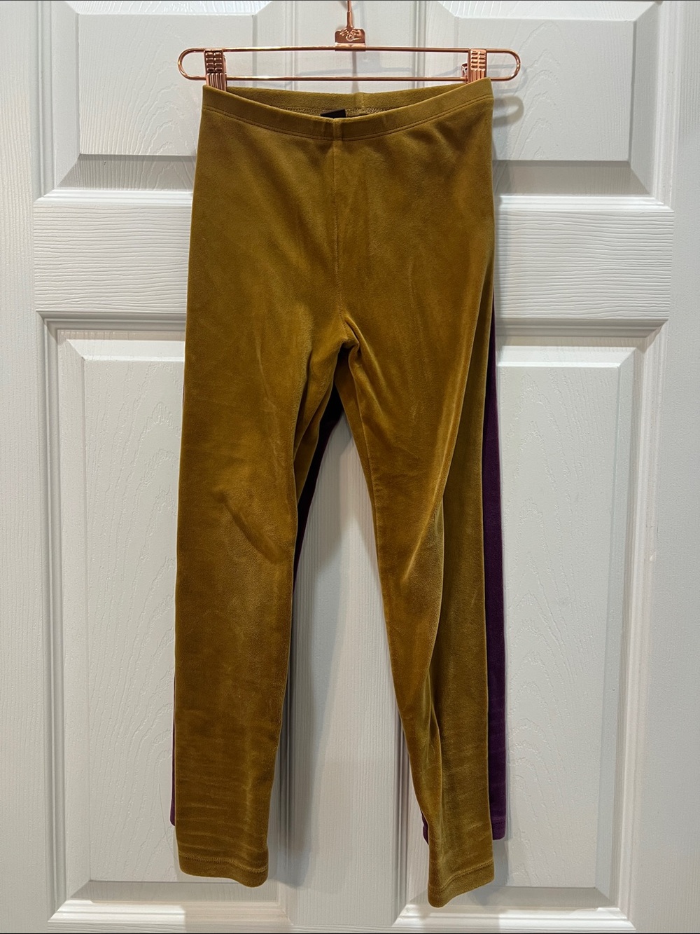 2 Pairs of Kids Velvet Leggings Tea Collection Sz 8
